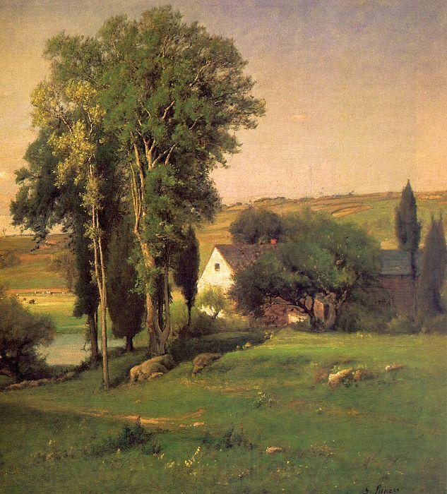 George Inness Old Homestead Norge oil painting art